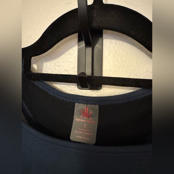 NEW Krimson Klover Bainbridge Dress Racerback Modal Stretch Blue Midi Small NWT - Picture 7 of 11